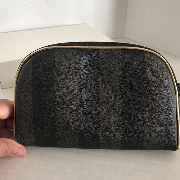 NWOT - Vintage Matryoshka Makeup Bags - 2 Original Paris Design Wide Stripe Bags - Picture 7 of 14